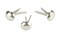 Creative Impressions Mini Metal Paper Fasteners 3mm 100/Pkg-Round - Silver